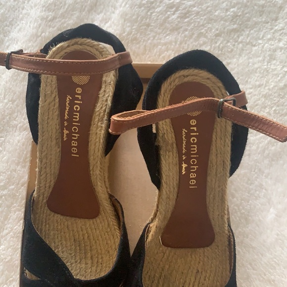 Eric Michael Katherine suede espadrille wedges, 38 - Picture 5 of 9